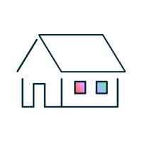 Ilustración de hogar, opción 'particular'