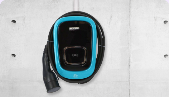 Cargador eléctrico Orbis Viaris en color azul
